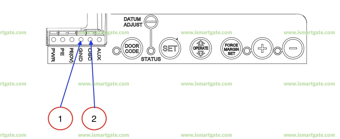 Wiring diagram for Automatic Technology GDO-11v1 Ero